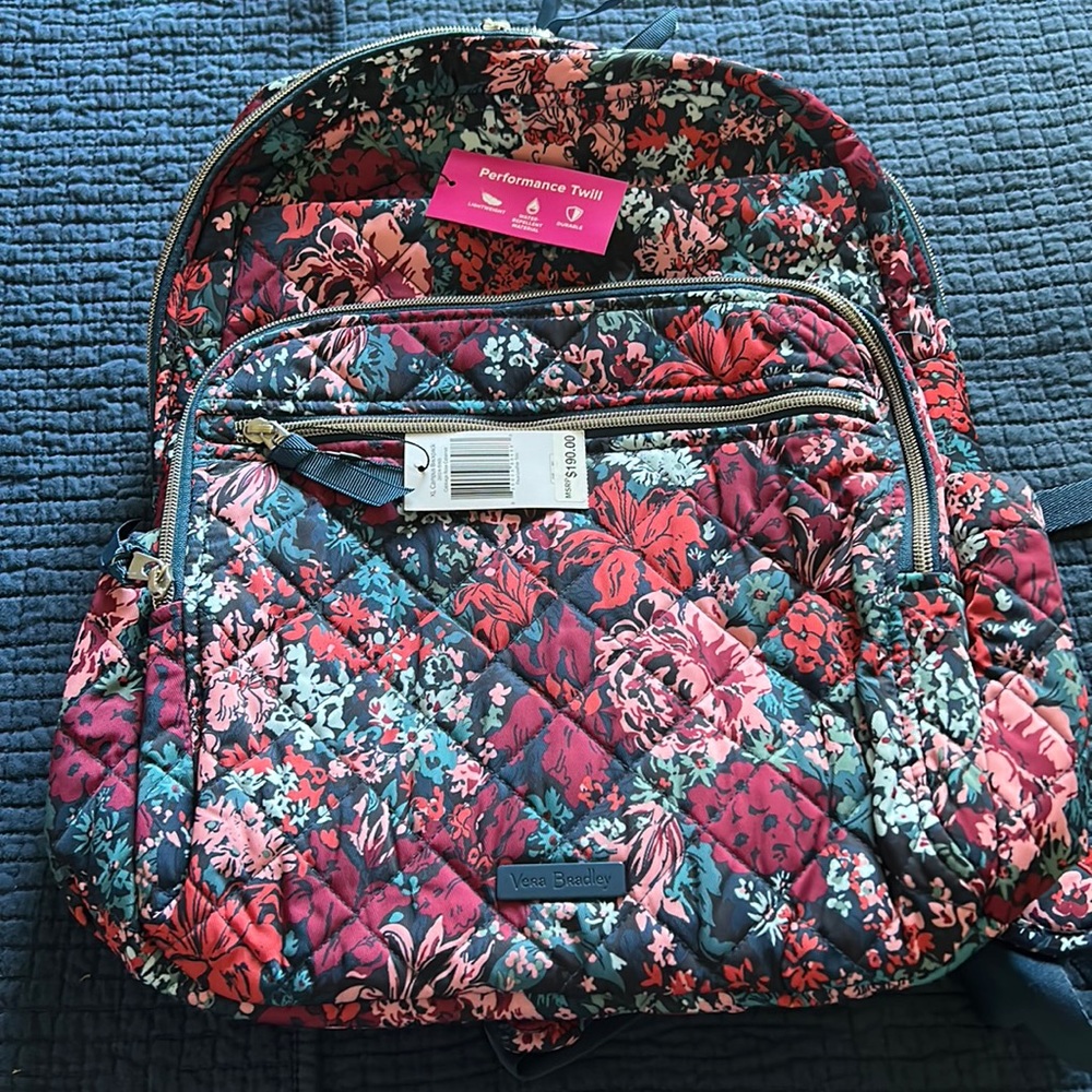 Vera Bradley XL campus backpack